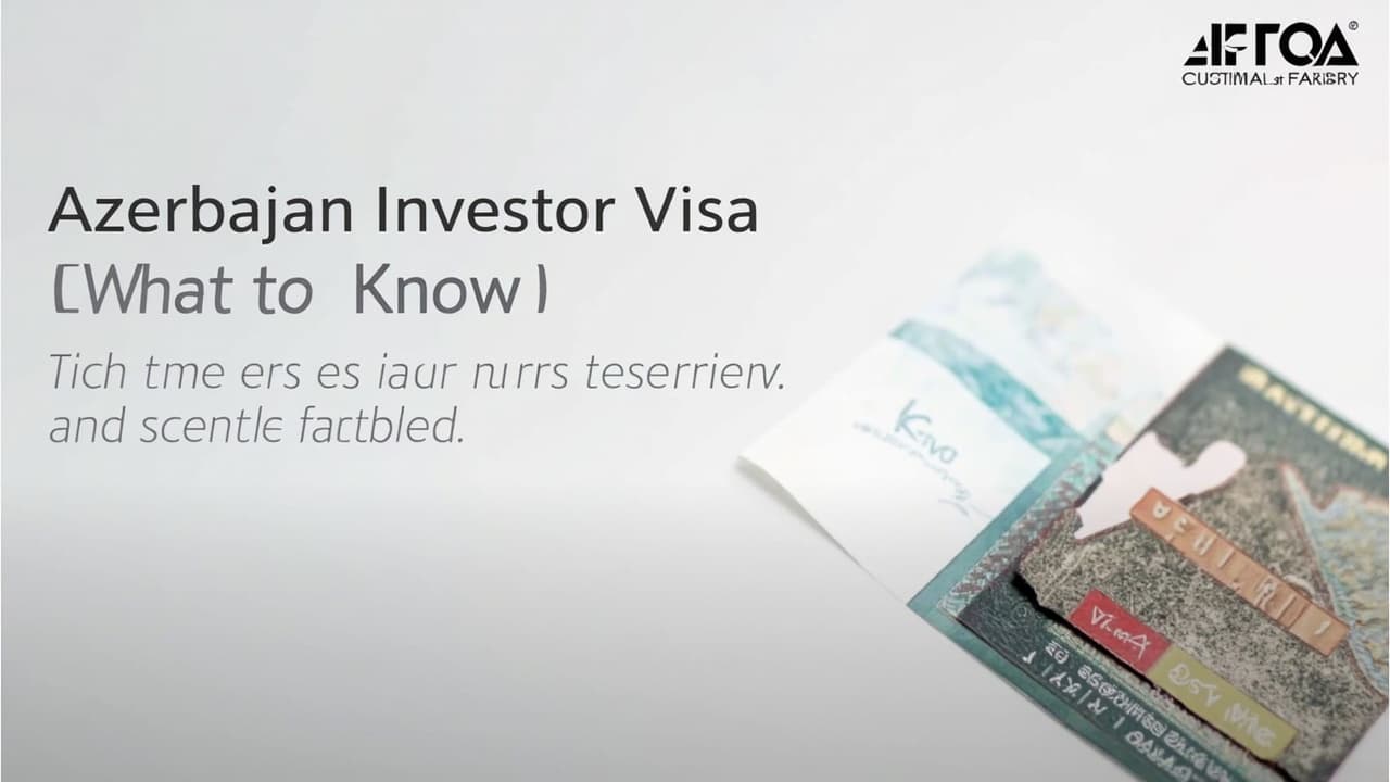 Azerbaijan Investor Visa — What to Know
