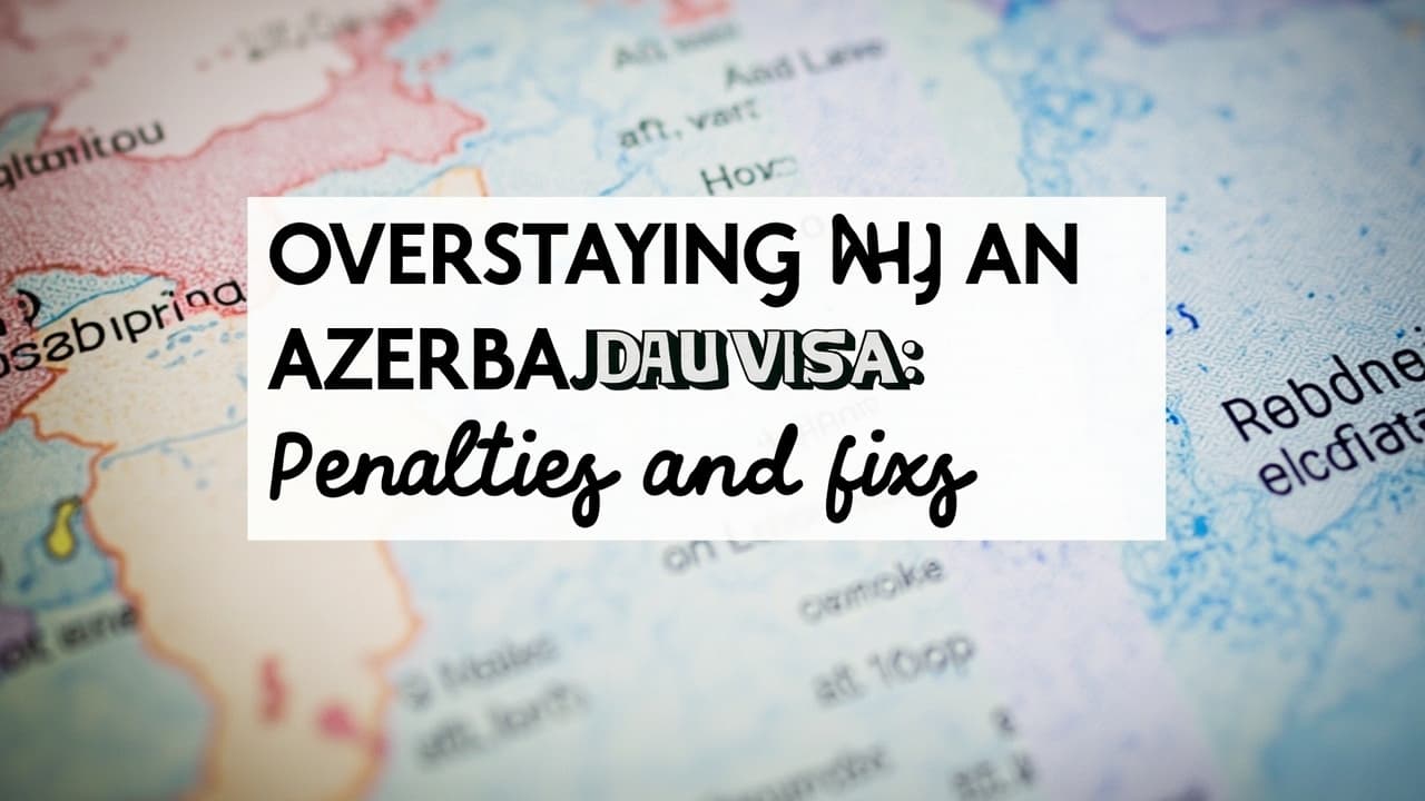 Overstaying an Azerbaijan Visa: Penalties and Fixes